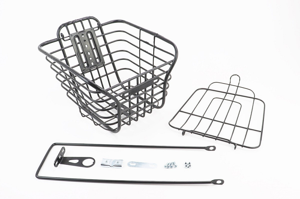 Кошик багажний передній 28" з кришкою, чорний BSK-СК-45 (можливі подряпини, відколи, дефекти фарбування) Київ - фото 1