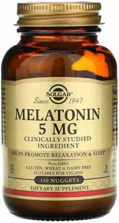 Мелатонин для сна Solgar Melatonin 5 мг 120 таблеток для разжевывания Киев