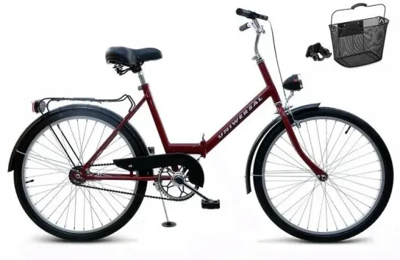 Велосипед Uniwersal Rower Składany Jubilat Montemar Składak Czerwony 24 2020 Київ