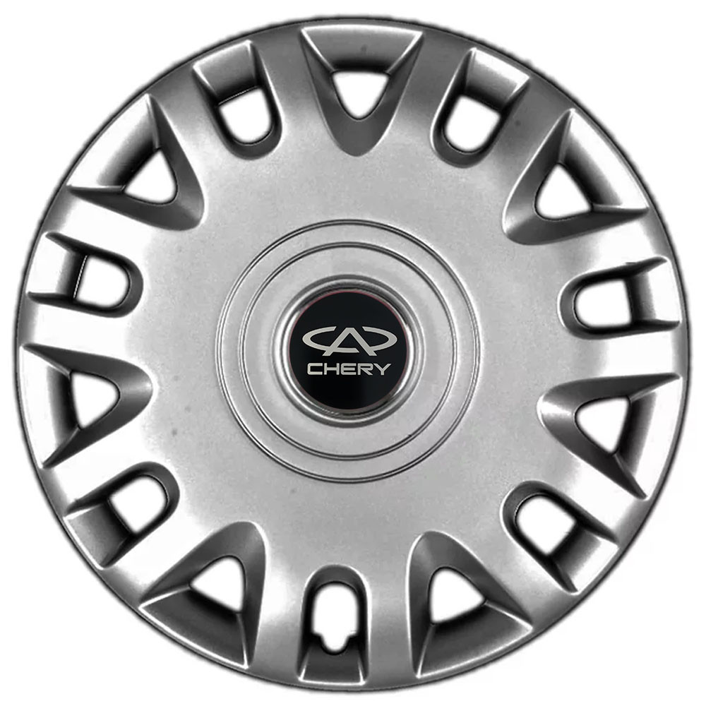Автомобильные модельные колпаки R15 Chery 333 4шт, SJS, серебряные Киев - изображение 1