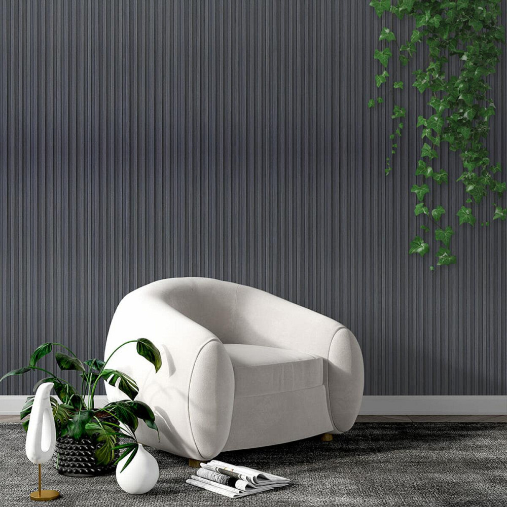 Декоративна стінова рейка графітова Київ - фото 8