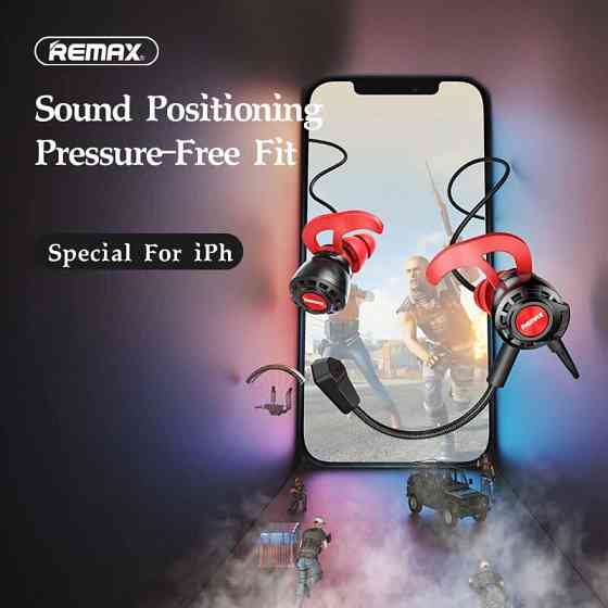 Навушники провідні ігрові REMAX Lightning Gaming Headphone RM-750, чорні Вінниця