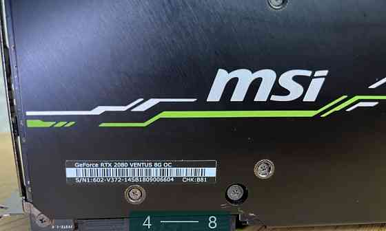 Видеокарта MSI RTX 2080 VENTUS. Киев