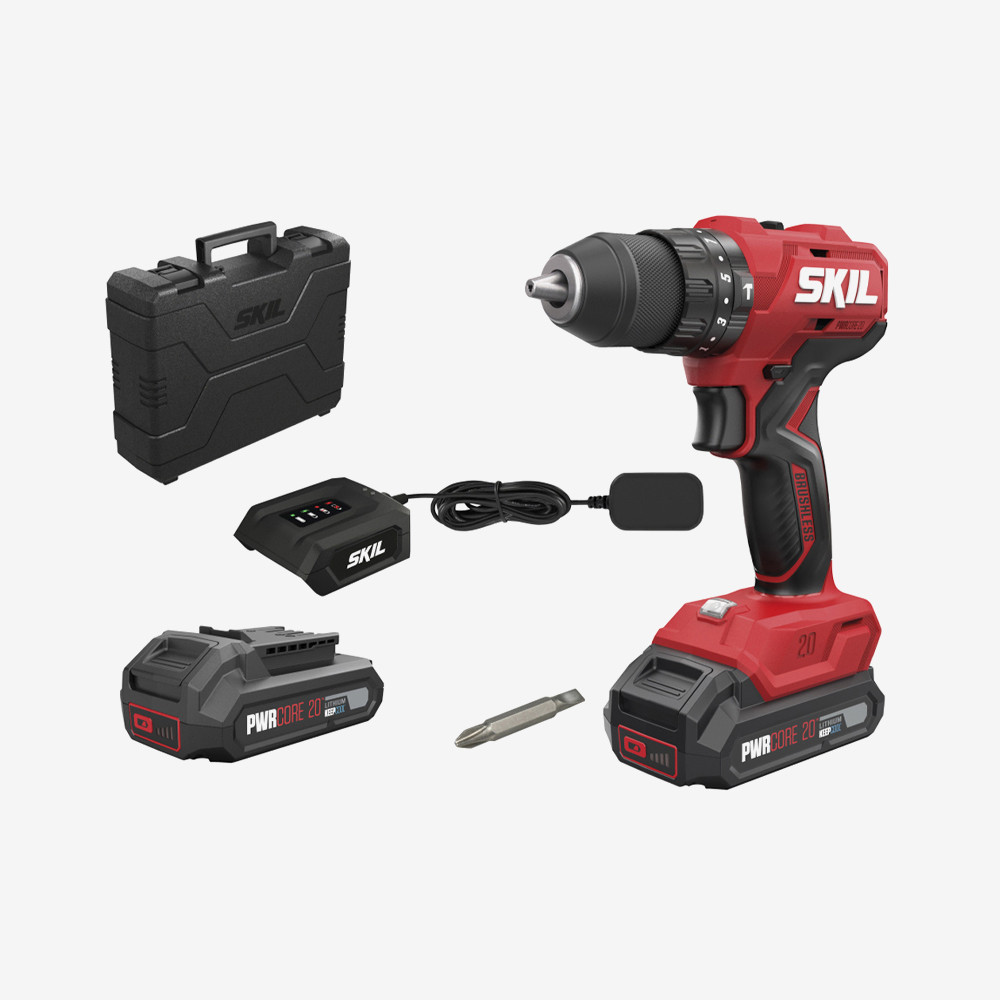 Дрель-шуруповерт аккумуляторный бесщеточный ударный, SKIL 3021 HB 11070100801 (2 аккумулятора 2,0 Ah, зарядное устройство, кейс) Одесса - изображение 1