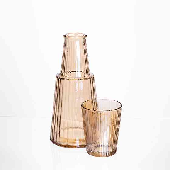 Yiwu Глечик 800 мл зі склянкою 1 (шт) 250 (мл) графин для компоту соку води лимонаду глечик для Коломыя