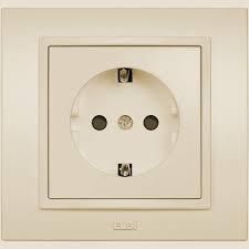 ZENA крем Розетка внутрішня 1-а без заземлення з захистом від дітей Ел-Би Житомир - фото 1