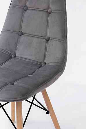 Стілець ДЖАСТІН, велюр сірий Киев