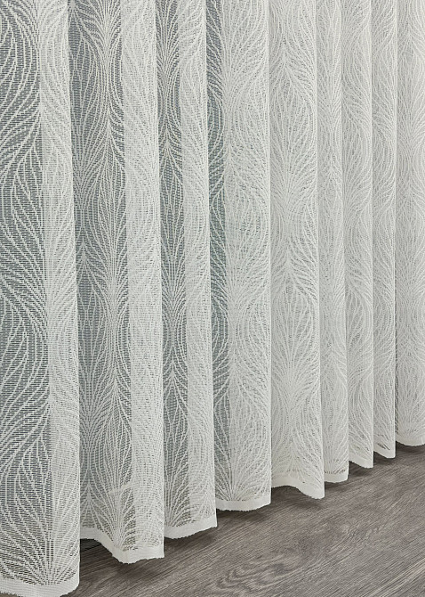 Тюль VR-Textil 2000т Жаккард Молочный 400х270 см (42-1047) Киев - изображение 8