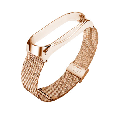 Ремінець до фітнес браслета BeCover Metal для Xiaomi Mi Smart Band 8 Rose Gold (709360) Вінниця - фото 5