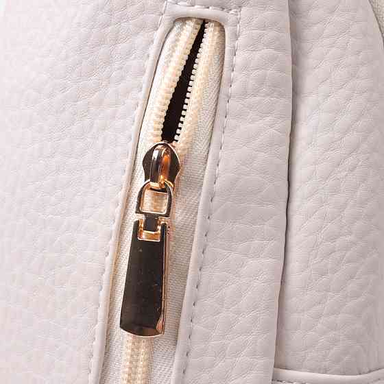 Популярна жіноча сумка з однією лямкою через плече з великозернистої екошкіри Vintage 22761 Молочний Київ