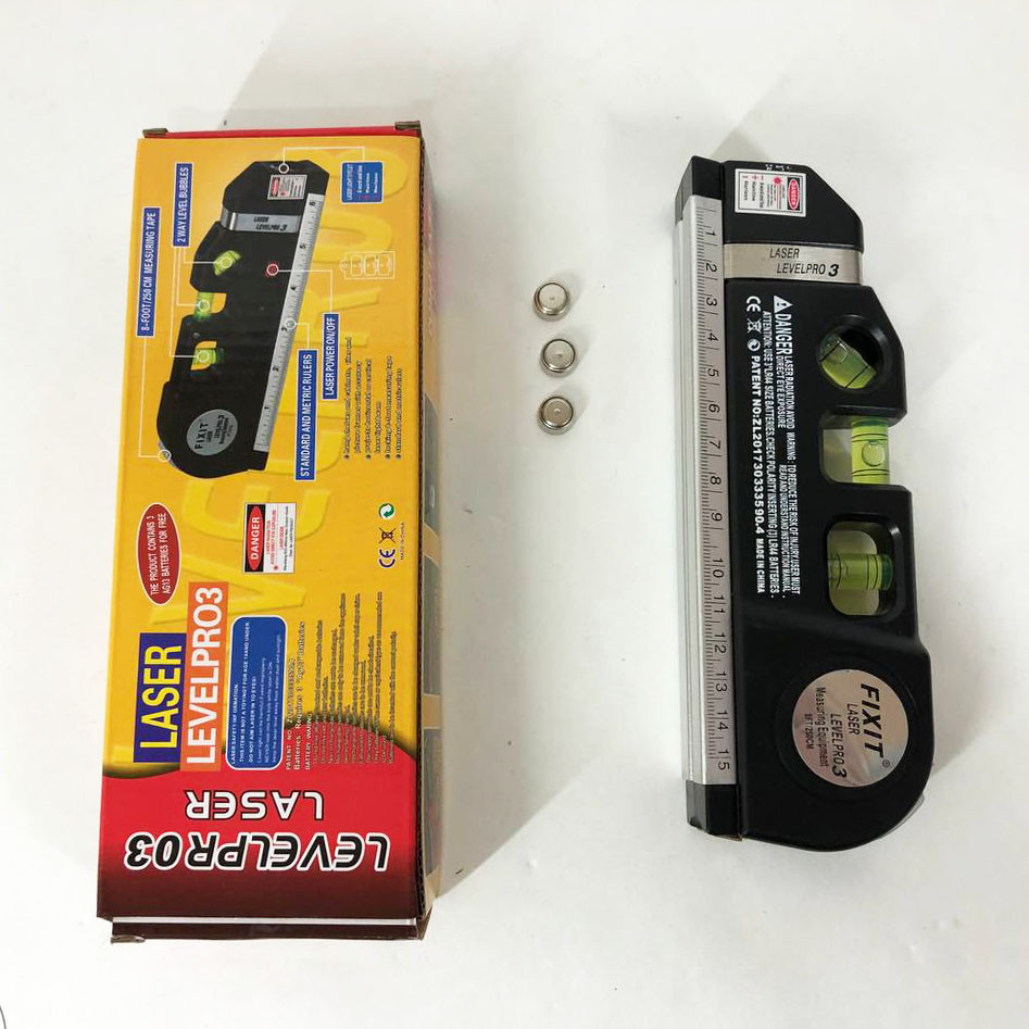 Лазерный уровень Laser Level Pro 3 с встроенной рулеткой, высокоточный, самовыравнивающийся Киев - изображение 8