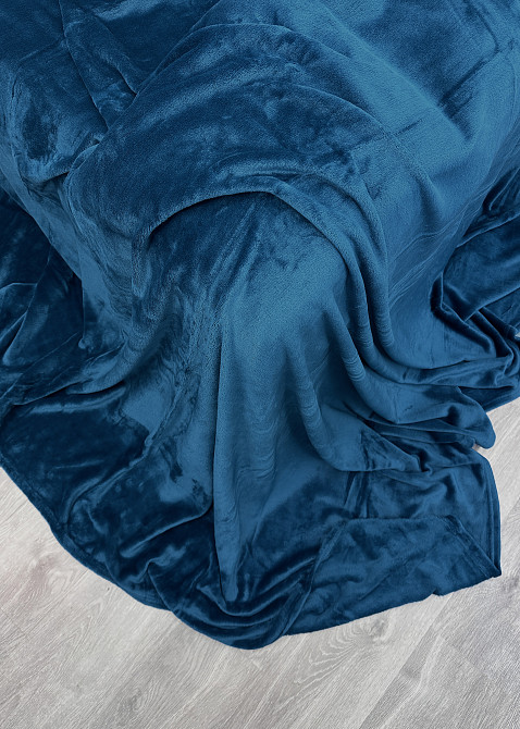 Плед класичний 200х220 см (+-5см) Синій (87-086) Київ - фото 8