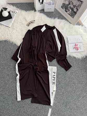 Жіночий прогулянковий костюм-двійка: кофта та штани трикотаж Шоколадний, 46/48 Одеса