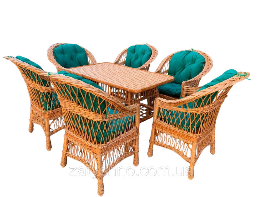 Мебель плетеная с накидками на 6 человек Киев - изображение 8