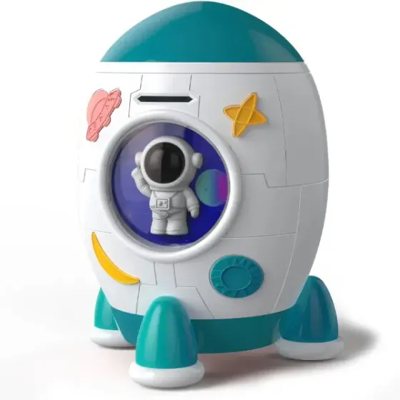 Детская электронная копилка-сейф RIAS 852A "Ракета" с музыкой и подсветкой Коломия