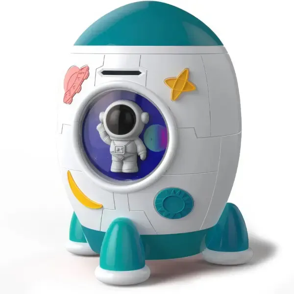 Детская электронная копилка-сейф RIAS 852A "Ракета" с музыкой и подсветкой Коломия - фото 1