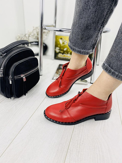 Sothby 's Туфлі жіночі Sothby 's T-593/2 червоні (весна-літо, шкіра натуральна) (2750) Коломыя - изображение 1