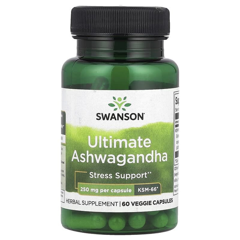 Ашваганда Swanson Ultimate Ashwagandha KSM-66 250 mg 60 caps Луцьк - фото 1