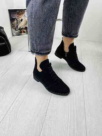 Жіночі черевики Odzi чорні натуральна замша 36р.37р.38р. (БТ/02) (1236) Коломыя