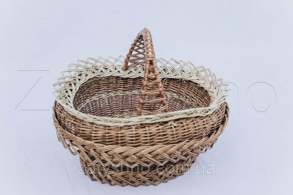 Пасхальний кошик з лози | кошик для Великодня | плетений кошик для Великодня з лози Київ - фото 3