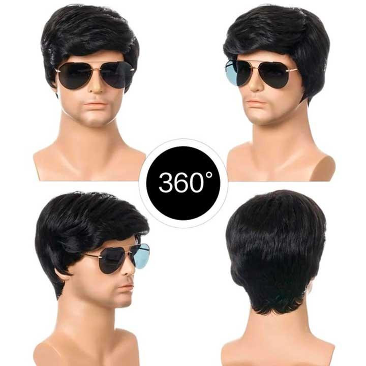 Парик мужской короткий Natural Black Винница - изображение 4