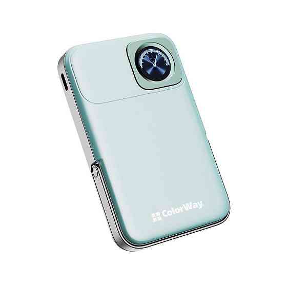 Універсальна мобільна батарея ColorWay 15W MagSafe & Watch Wireless 10000 mAh Aquamarine (CW-PB100LPA2MT-WPDD) ( 15515 ) Харьков