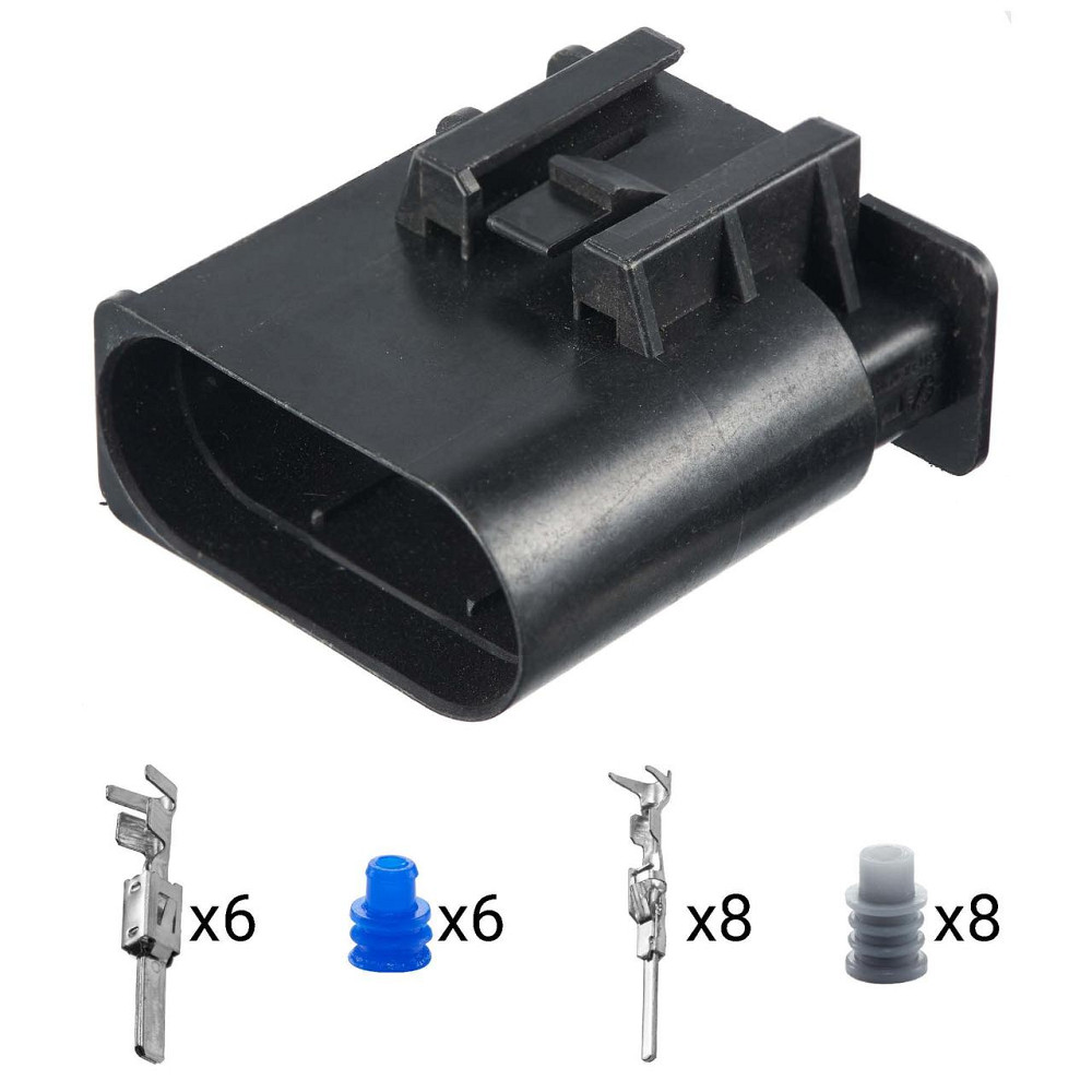 Разъем коннектор 14-кон., Фара, 1-2294952-2, A0005459619, 0005459619, TE Германия Много Mercedes-Benz Киев - изображение 1