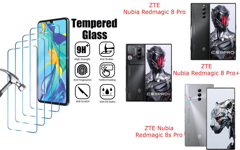 Захисне скло ArmorGlass для ZTE Nubia Redmagic 8 Pro, 8 Pro+, 8s Pro – стійке до подряпин та ударів Київ - фото 1