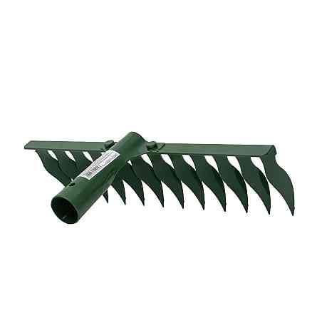 Грабли садовые крученые 12 зубов 320×82мм заклепочное крепление GRAD (5051915) Ровно