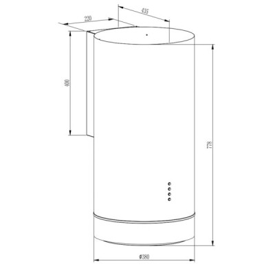 Витяжка кухонна Interline TUBE S BL A/60/T Вінниця - фото 7