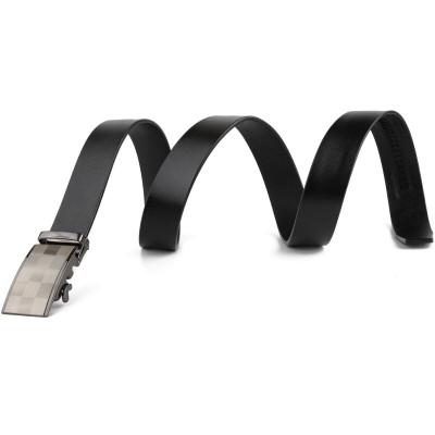 Ремінь Vintage З автоматичною пряжкою шахівниця Чорний (20266) Вінниця - фото 2