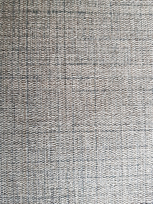 Шпалери метрові вінілові на флізелін Grandeco Poem однотонні структурні під тканину мішковина зелені з сірим Київ - фото 2