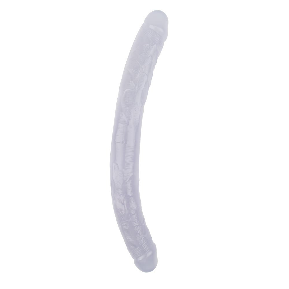 Фаллоимитатор реалистичный двухсторонний Chisa Hi-Rubber, прозрачный Sex Aura Киев - изображение 3