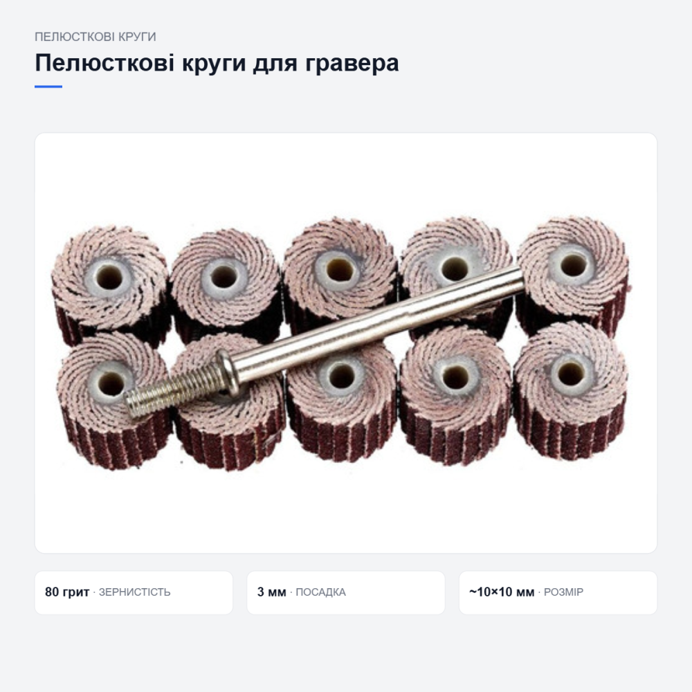 Набір пелюсткових кругів для гравера Київ - фото 4