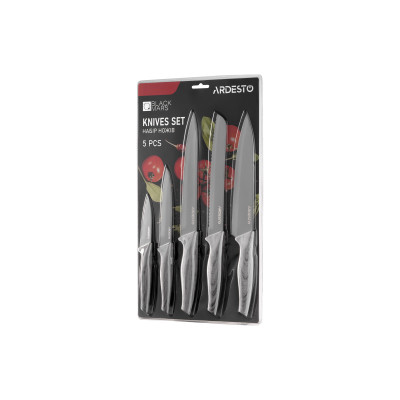 Набор ножей Ardesto Black Mars 5 шт (AR2105BG) Винница - изображение 7