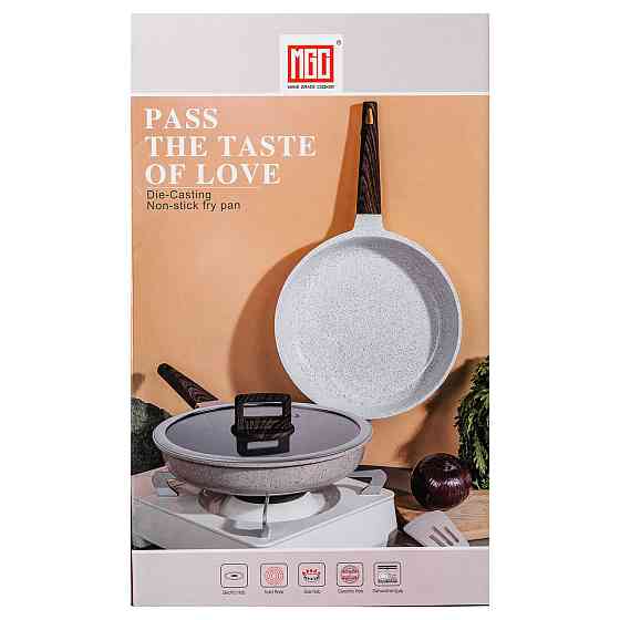 Сковорода алюминиевая 28 см с керамическим покрытием белая Киев