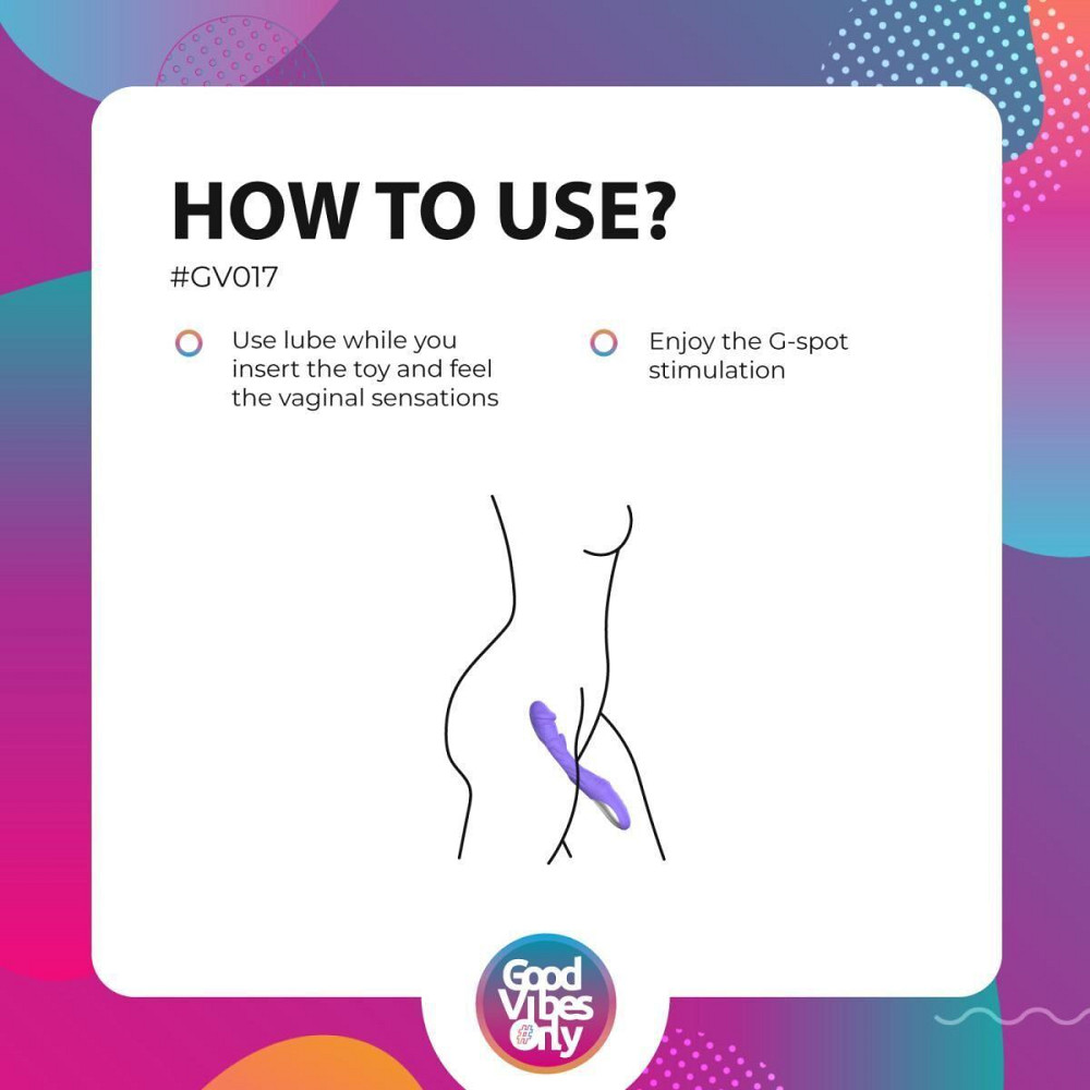Вібратор Good Vibes Only - Flax Vibrating Dildo with G-Spot Stimulator Sex Aura Київ - фото 10
