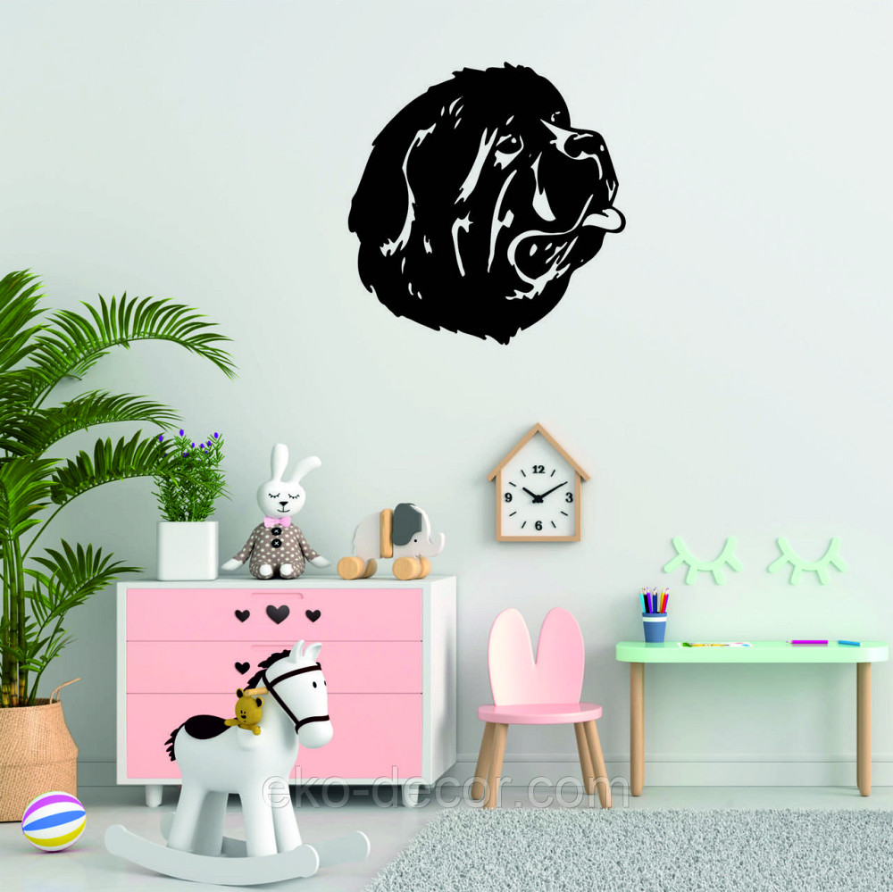 Декоративне настінне Панно «Мастиф», Декор на стіну 70*70 см, Чорний Київ - фото 2