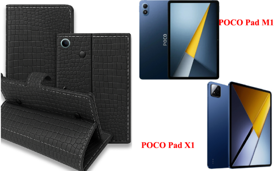 Книжка-трансформер для планшета POCO Pad M1, POCO Pad X1, колір Black Krokodil Black Київ