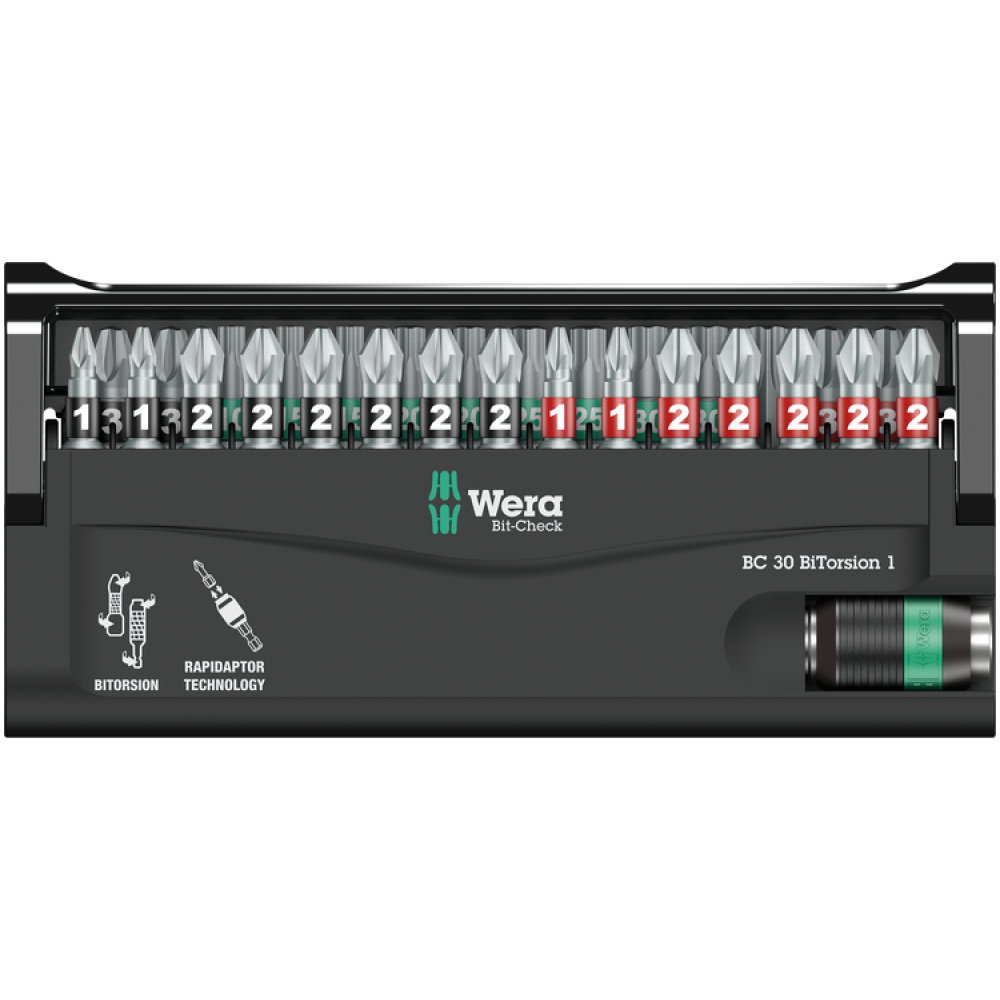 Набор бит РН,PZ,Torx 30ед. Wera Bit-Check 30 05057430001 Одесса - изображение 2
