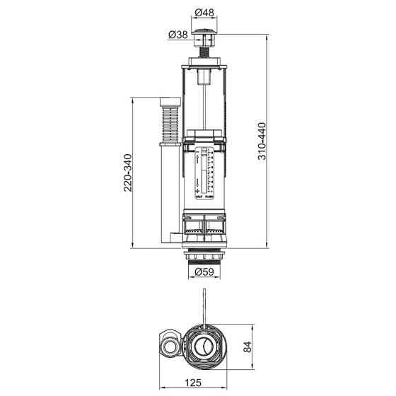 Комплект арматури Koer KT-0301-3/8"   ( KR5059 ) 31890 Харків