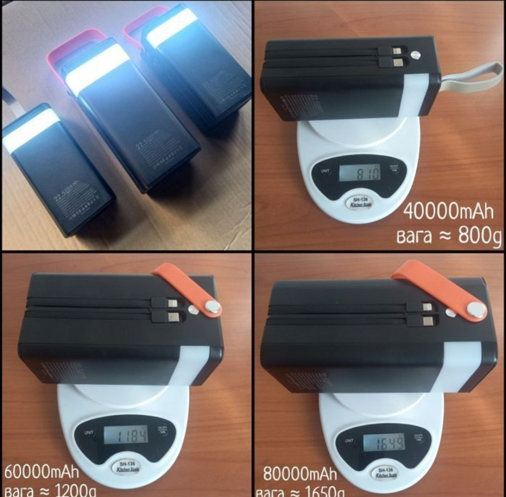 PowerBank 80000mAh 60000mAh 40000mAh | 22.5W • FAST CHARGE | павербанк. Киев - изображение 7