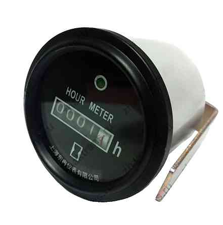 Лічильник мотогодин механічний ECMS CPH2-BN-HS (52 мм), чорний Київ