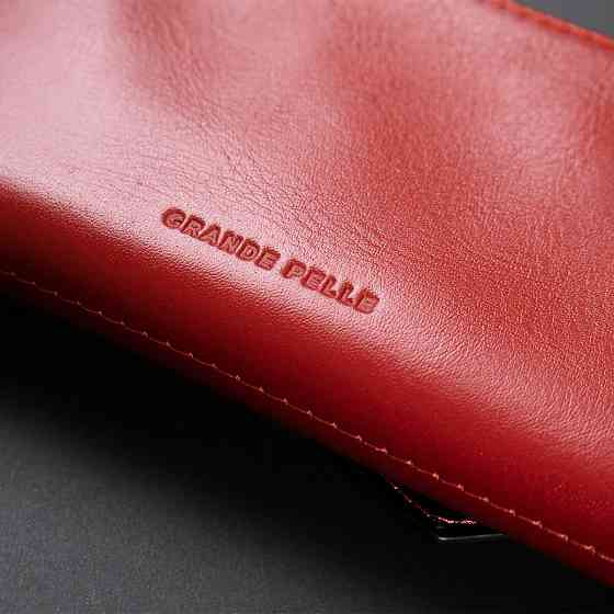 Женский вместительный кошелек GRANDE PELLE 11368 Красный Киев