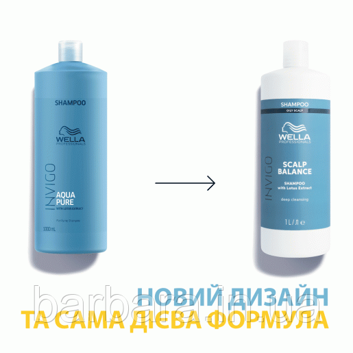 Шампунь для глибокого очищення волосся і шкіри голови Wella Professionals Invigo Balance Aqua Pure Purifying Київ