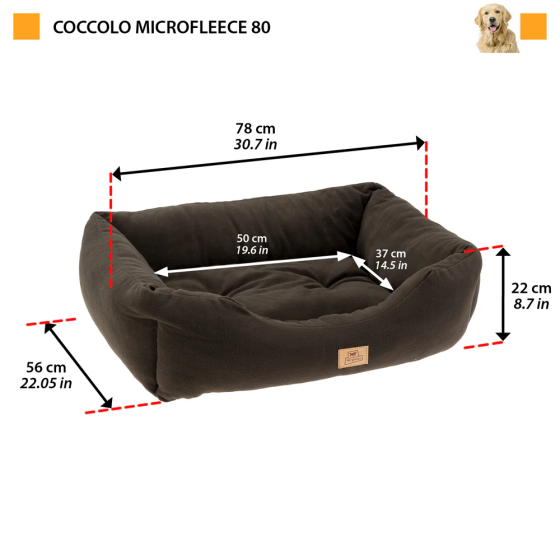Лежанка — софа для собак і кішок Ferplast Coccolo Microfleece (Ферпласт Кокколо Мікрофліс) Запоріжжя