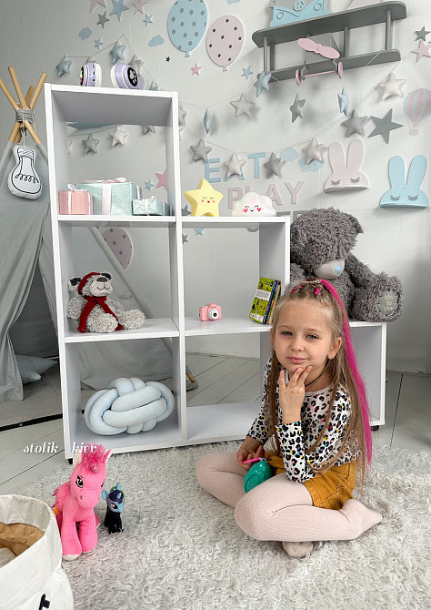 Стелаж пірамідка дитячий. Полиця для книг та іграшок Київ - фото 2