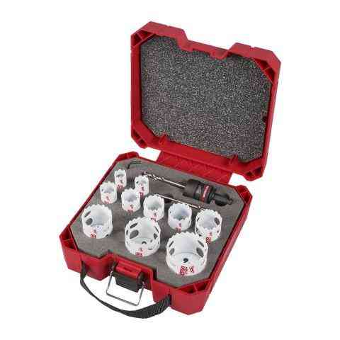 Набор коронок коронок Bi-Metal HOLE DOZER QUIK-LOK MILWAUKEE, (диаметры 19/22/25/29/32/ 35/38/44/51/57мм) (13шт), пластиковый ке Одесса