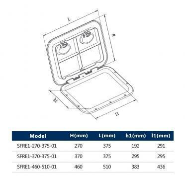 Люк Доступу Seaflo 510X460 для катерів човнів яхт Київ - фото 3