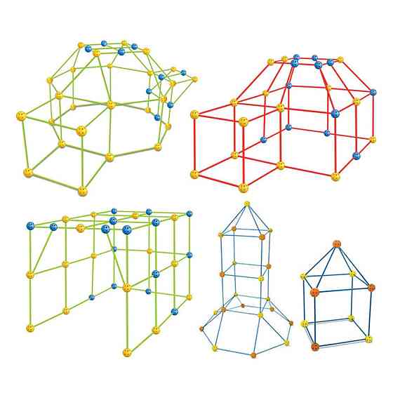 Дитячий ігровий 3D конструктор Намет Magic forts 85 деталей Вінниця